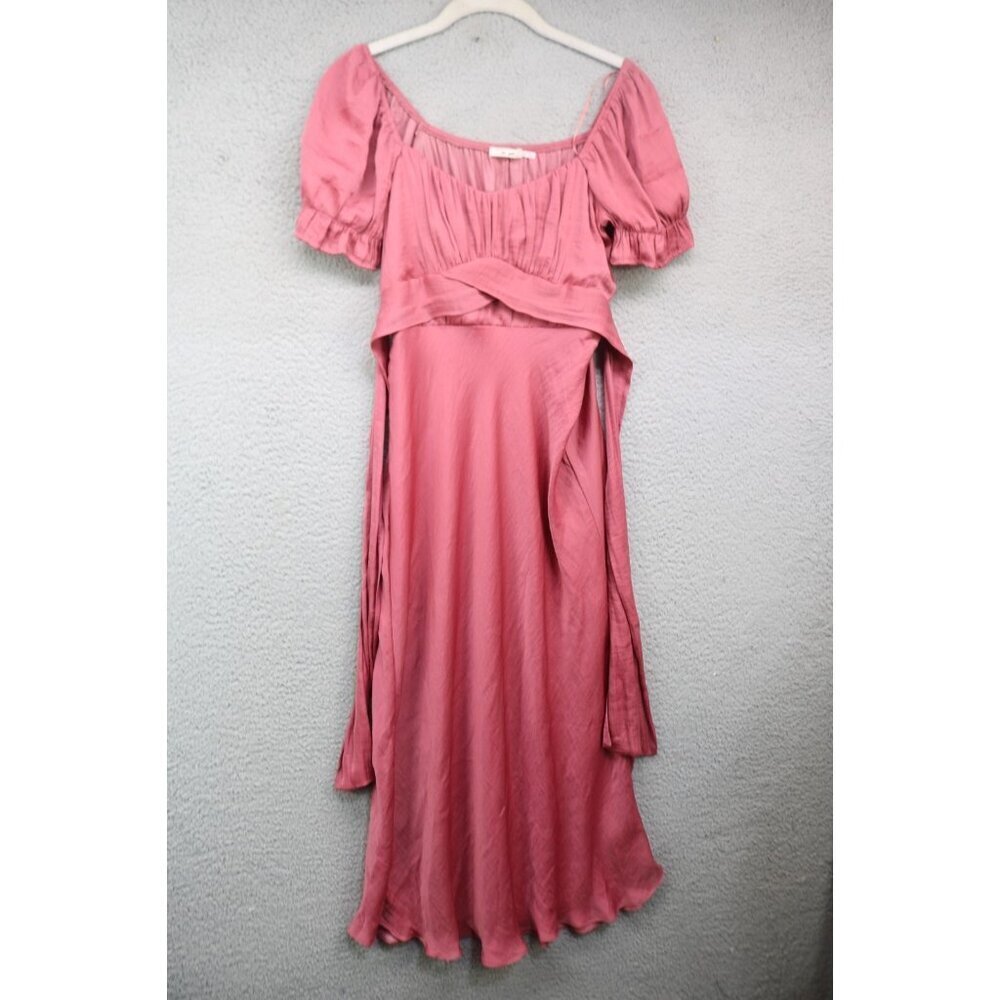 Francesca's Empire Waist Maxi Dress-Small-Tulip Hem-Back Tie-Fairy-New w/Tags